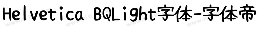 Helvetica BQLight字体字体转换